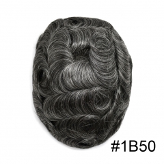 1B50# Off Black with 50% Grey fiber