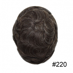 220#Darkest Brown with 20% Grey fiber
