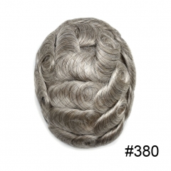 380#Dark Brown with 80% Grey fiber